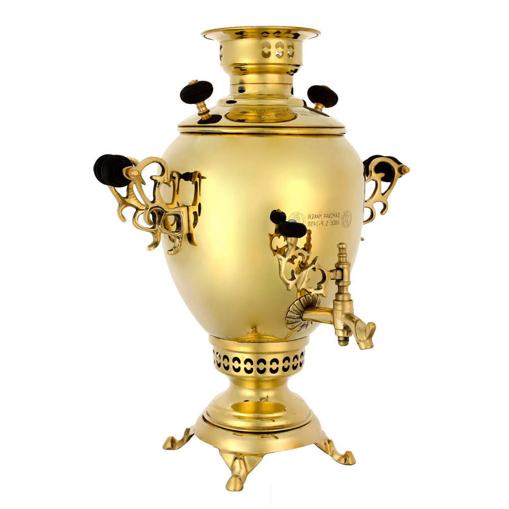 سماور زغالی عبدی مدل تخم مرغی دسته توری